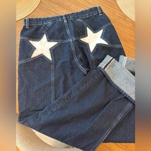 Star Patch Denim Jeans